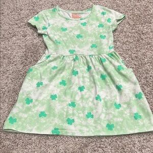 Cat and Jack Green Clover Kids Dress